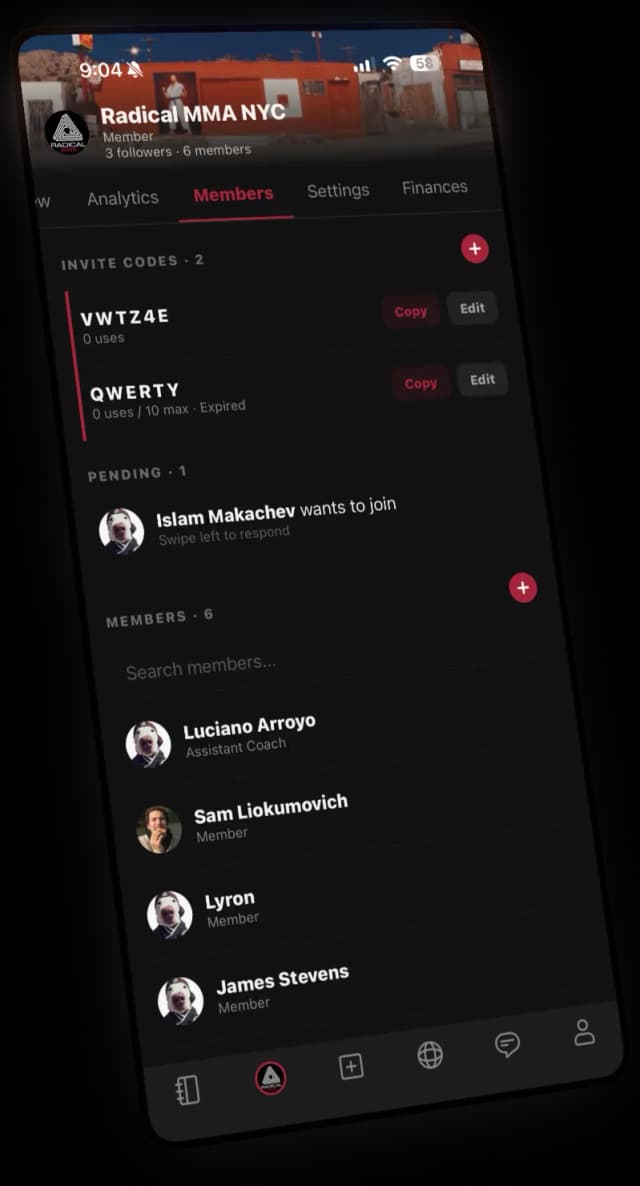 Members mockup
